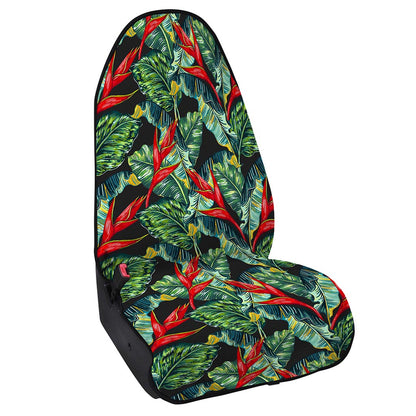 Banana Leaf Hawaiian Pattern Print Waterproof Car Seat Cover