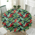 Banana Leaf Hawaiian Pattern Print Waterproof Round Tablecloth