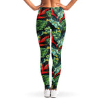 Banana Leaf Hawaiian Pattern Print Women's Leggings