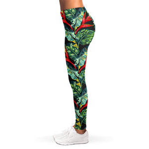 Banana Leaf Hawaiian Pattern Print Women's Leggings