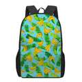 Banana Leaf Pattern Print 17 Inch Backpack