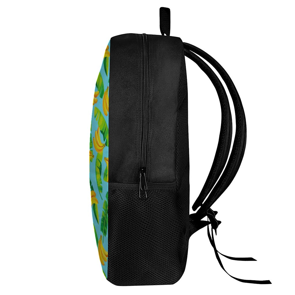 Banana Leaf Pattern Print 17 Inch Backpack