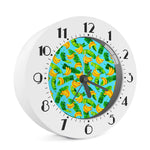 Banana Leaf Pattern Print Alarm Clock