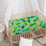 Banana Leaf Pattern Print Baby Crib Sheet