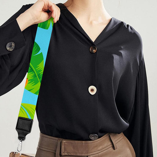 Banana Leaf Pattern Print Bag Strap