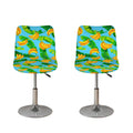 Banana Leaf Pattern Print Bar Stool Covers