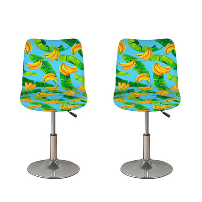 Banana Leaf Pattern Print Bar Stool Covers
