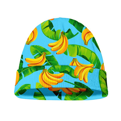 Banana Leaf Pattern Print Beanie