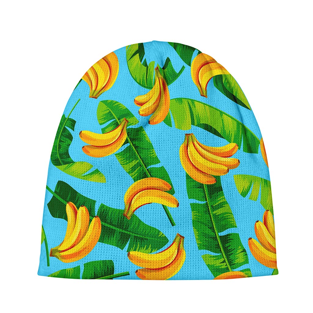 Banana Leaf Pattern Print Beanie