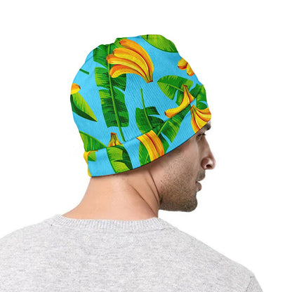 Banana Leaf Pattern Print Beanie