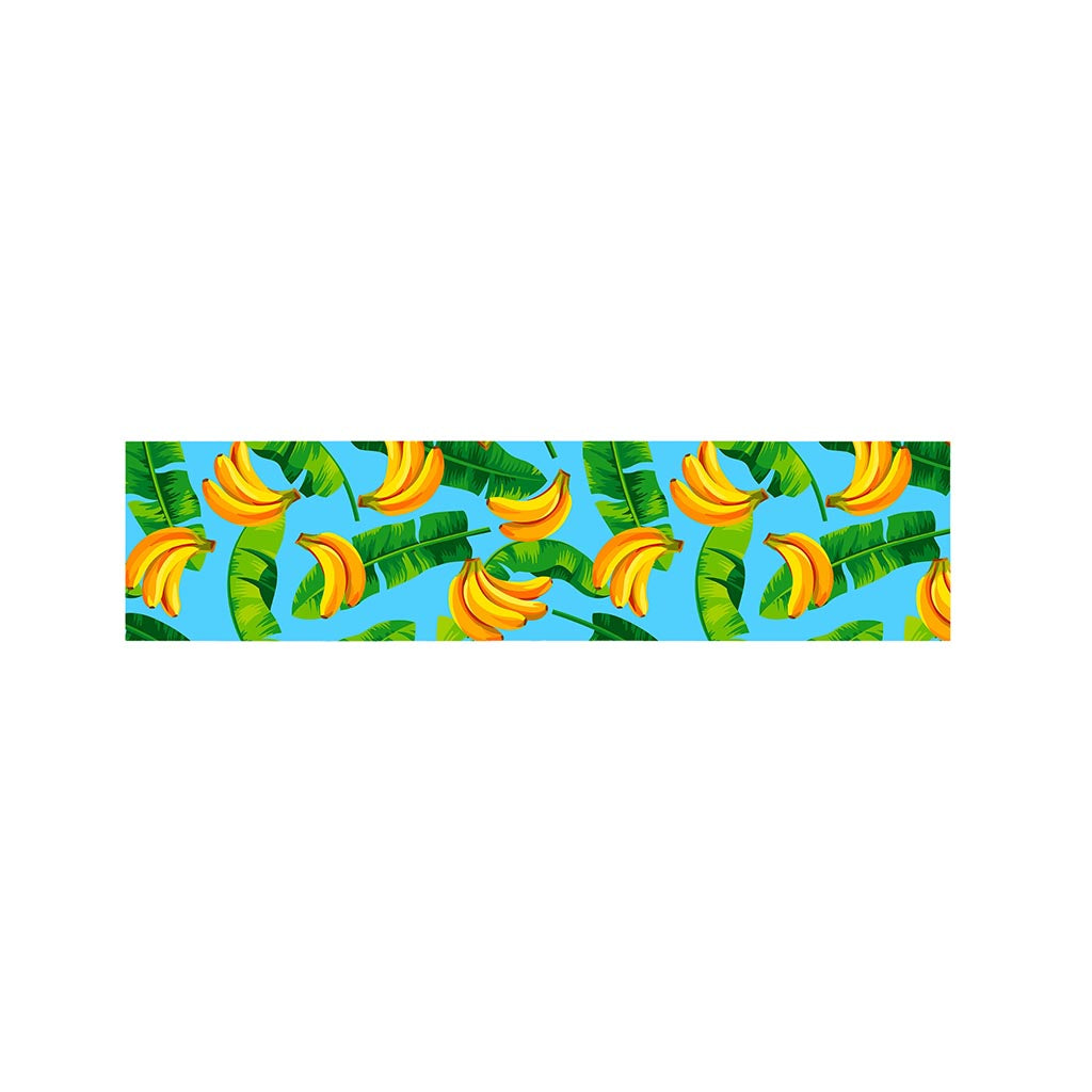 Banana Leaf Pattern Print Bed Runner