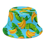 Banana Leaf Pattern Print Bucket Hat