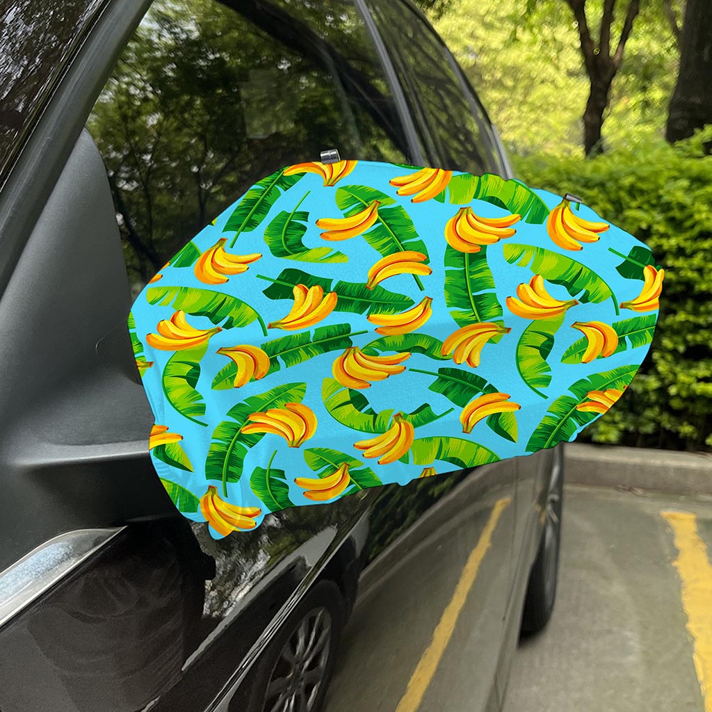 Banana Leaf Pattern Print Car Side Mirror Covers