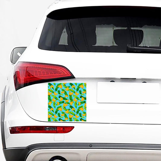 Banana Leaf Pattern Print Car Sticker