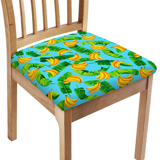 Banana Leaf Pattern Print Chair Cushion Cover