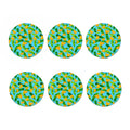 Banana Leaf Pattern Print Coaster Set