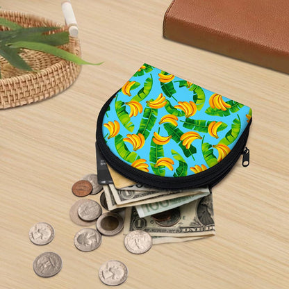 Banana Leaf Pattern Print Coin Purse