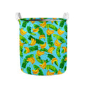 Banana Leaf Pattern Print Collapsible Laundry Basket