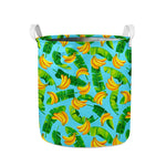 Banana Leaf Pattern Print Collapsible Laundry Basket