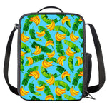 Banana Leaf Pattern Print Crossbody Lunch Bag
