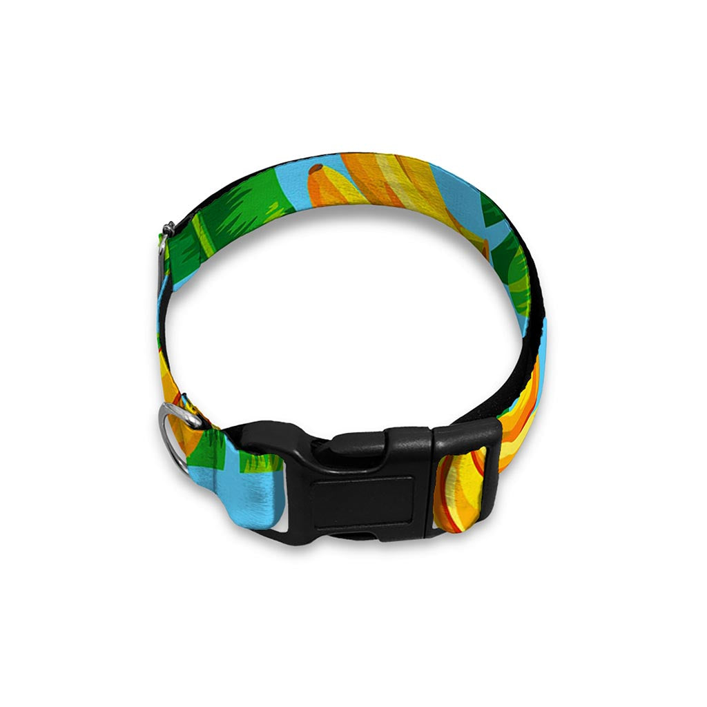 Banana Leaf Pattern Print Dog Collar