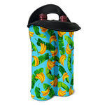 Banana Leaf Pattern Print Double Neoprene Wine Tote