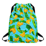 Banana Leaf Pattern Print Drawstring Backpack