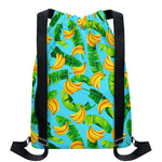 Banana Leaf Pattern Print Drawstring Backpack
