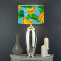 Banana Leaf Pattern Print Drum Lamp Shade