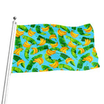 Banana Leaf Pattern Print Flag