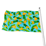 Banana Leaf Pattern Print Flag