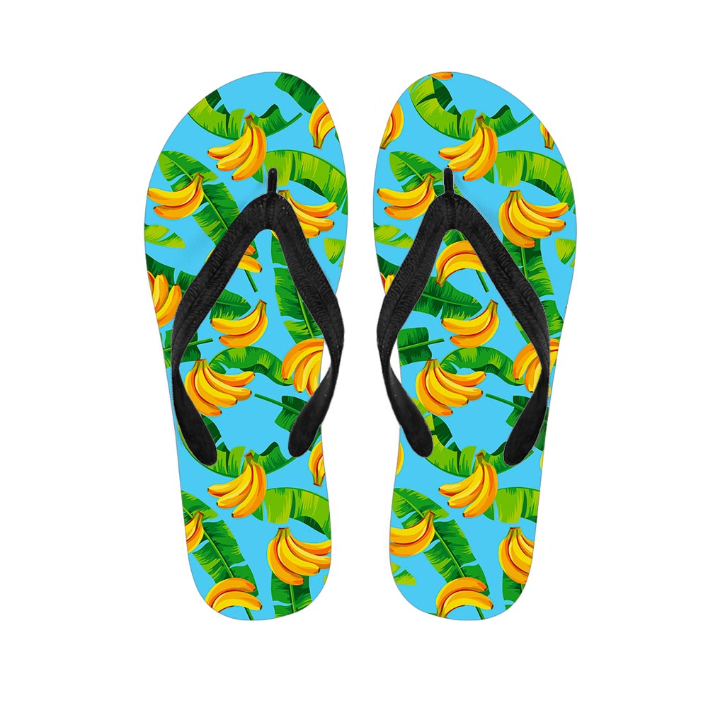 Banana Leaf Pattern Print Flip Flops