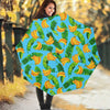 Banana Leaf Pattern Print Foldable Umbrella