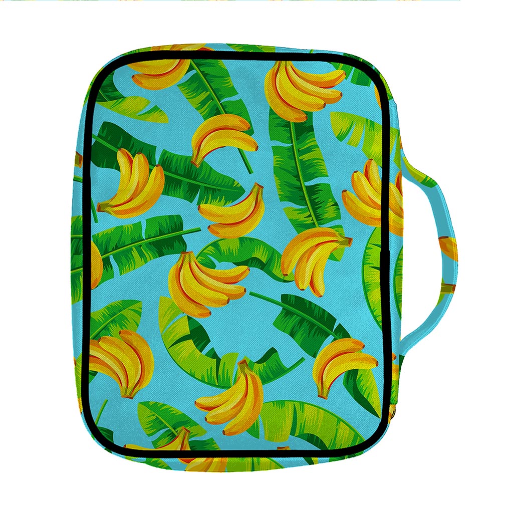 Banana Leaf Pattern Print Front Pocket Bible Bag