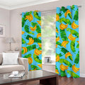 Banana Leaf Pattern Print Grommet Curtains