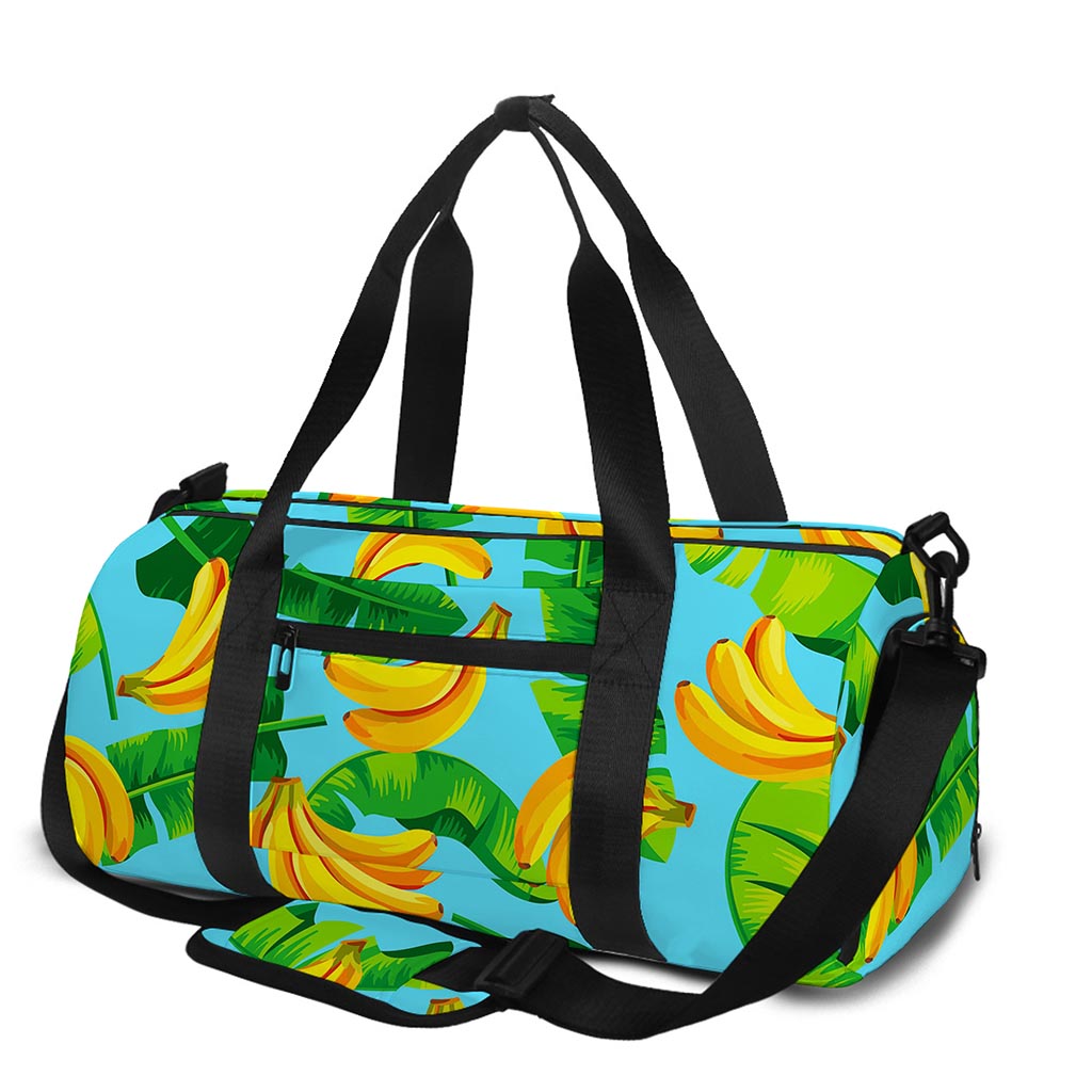 Banana Leaf Pattern Print Gym Bag