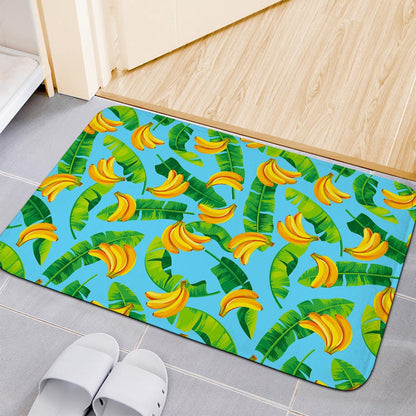Banana Leaf Pattern Print Indoor Door Mat