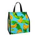 Banana Leaf Pattern Print Insulated Lunch Tote