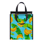 Banana Leaf Pattern Print Insulated Lunch Tote