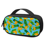 Banana Leaf Pattern Print Insulin Cooler Travel Case