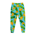 Banana Leaf Pattern Print Jogger Pants