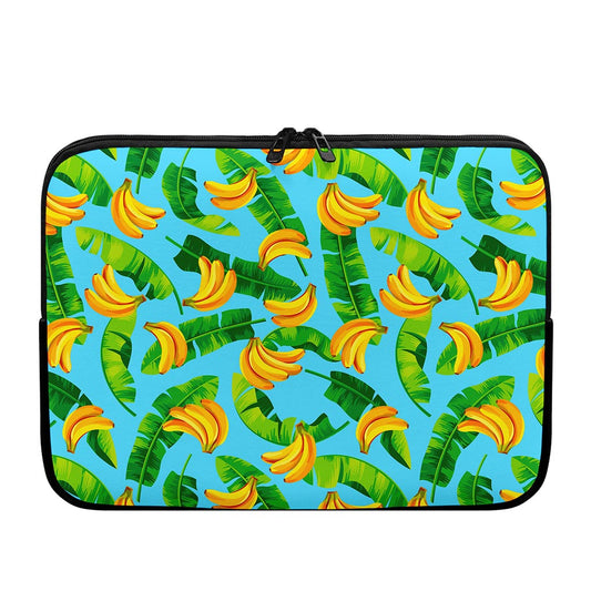 Banana Leaf Pattern Print Laptop Sleeve