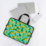 Banana Leaf Pattern Print Laptop Sleeve With Handle