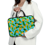 Banana Leaf Pattern Print Laptop Sleeve With Handle
