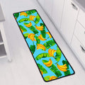 Banana Leaf Pattern Print Long Kitchen Mat