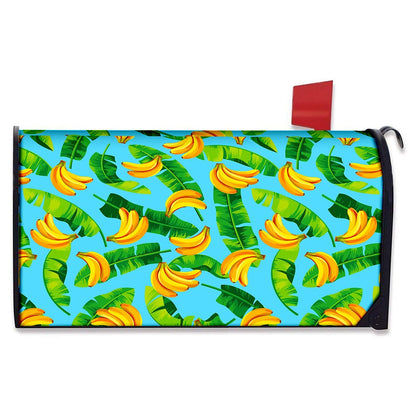 Banana Leaf Pattern Print Mailbox Cover