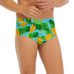 Banana Leaf Pattern Print Men's Briefs