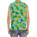 Banana Leaf Pattern Print Men's Fitness Tank Top