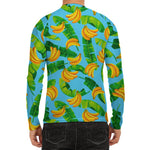 Banana Leaf Pattern Print Men's Long Sleeve Rash Guard