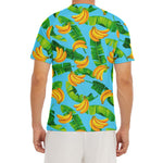 Banana Leaf Pattern Print Men's Short Sleeve Rash Guard